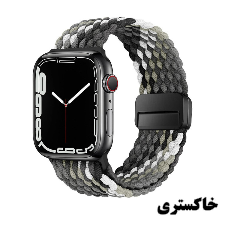 بند راینو مدل Braided Magnet مناسب برای اپل واچ سایز 44/45/46/49 میلی متری سری 1/2/3/4/5/6/7/8/9/10/SE/ULTRA