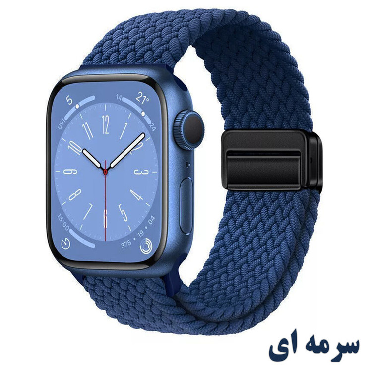 بند راینو مدل Braided Magnet مناسب برای اپل واچ سایز 44/45/46/49 میلی متری سری 1/2/3/4/5/6/7/8/9/10/SE/ULTRA