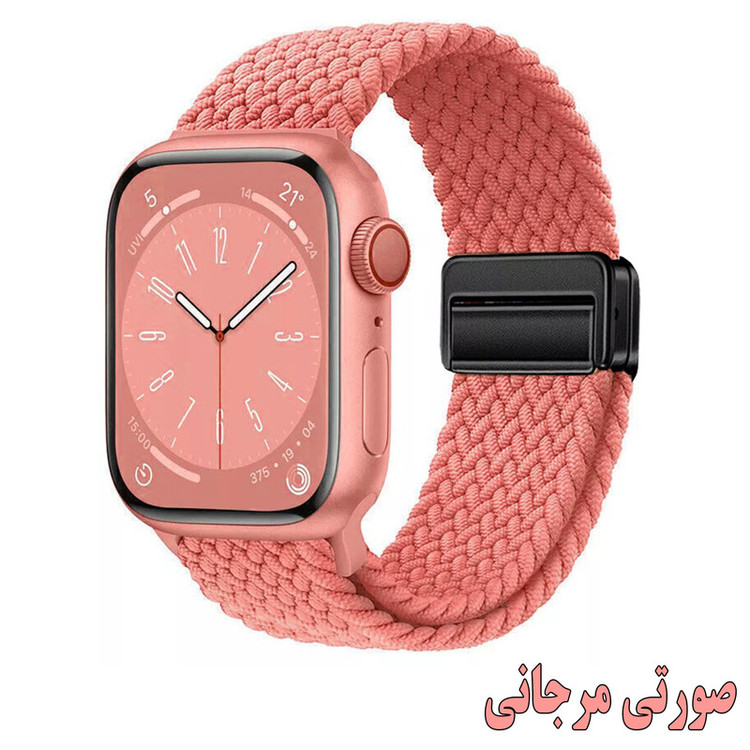 بند راینو مدل Braided Magnet مناسب برای اپل واچ سایز 44/45/46/49 میلی متری سری 1/2/3/4/5/6/7/8/9/10/SE/ULTRA