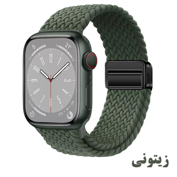 بند راینو مدل Braided Magnet مناسب برای اپل واچ سایز 44/45/46/49 میلی متری سری 1/2/3/4/5/6/7/8/9/10/SE/ULTRA
