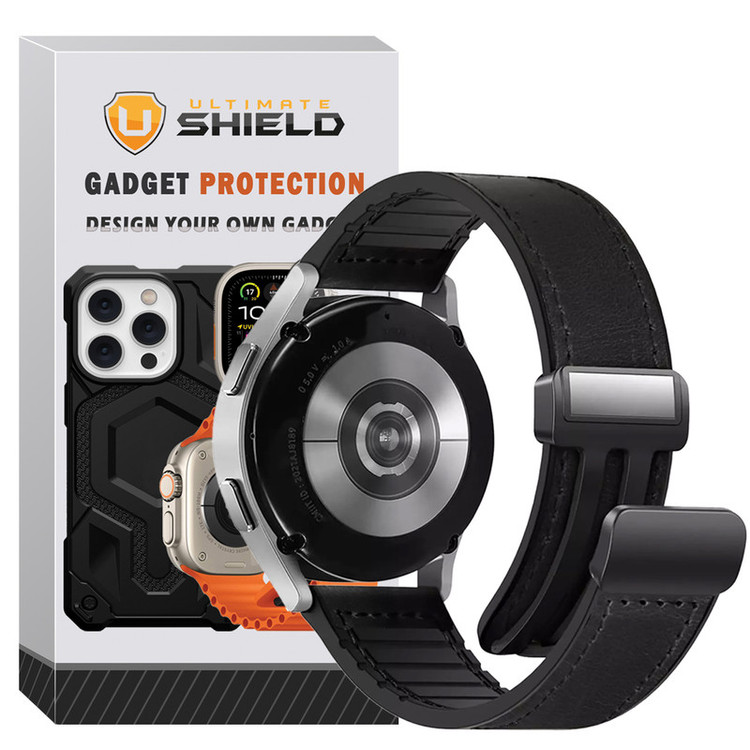 بند آلتیمیت شیلد مدل Sic Leather MG مناسب برای ساعت هوشمند سامسونگ Galaxy Watch 4/5/6/7/FE size 40/43/44/46/47mm