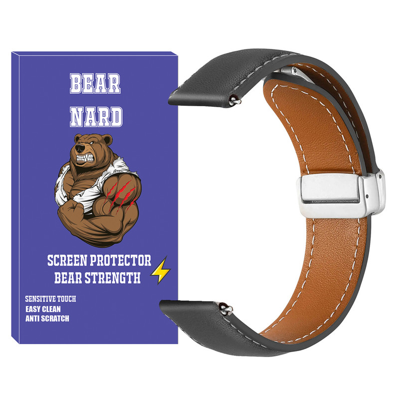 بند برنارد مدل Mag Leather BR TW مناسب برای ساعت هوشمند شیائومی سایز 22 میلی متری S1 / S1 Active / S2