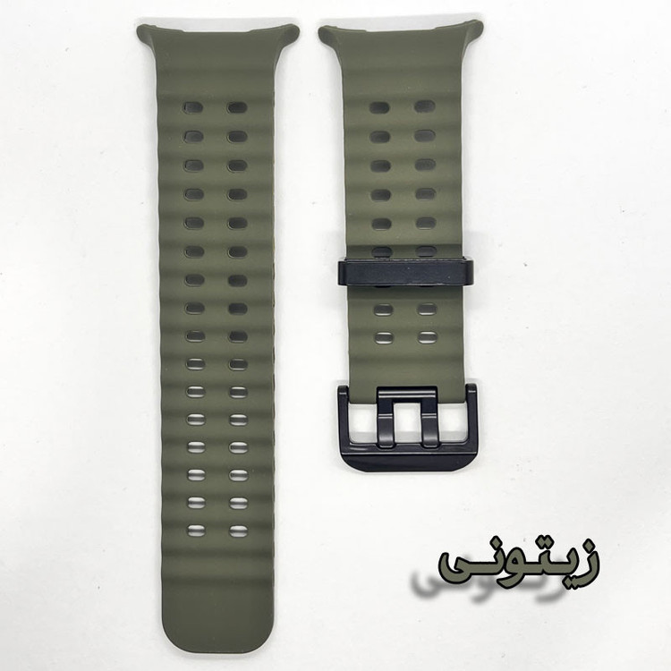 بند مسیر مدل Ocean SGK Silicone مناسب برای ساعت هوشمند سامسونگ Galaxy Watch Ultra 47mm