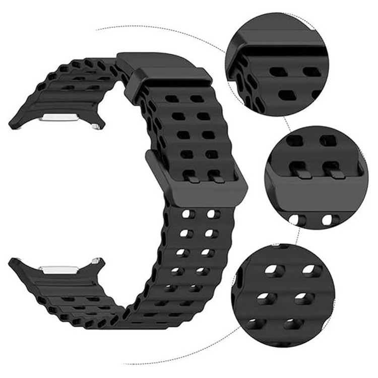 بند مسیر مدل Ocean SGK Silicone مناسب برای ساعت هوشمند سامسونگ Galaxy Watch Ultra 47mm