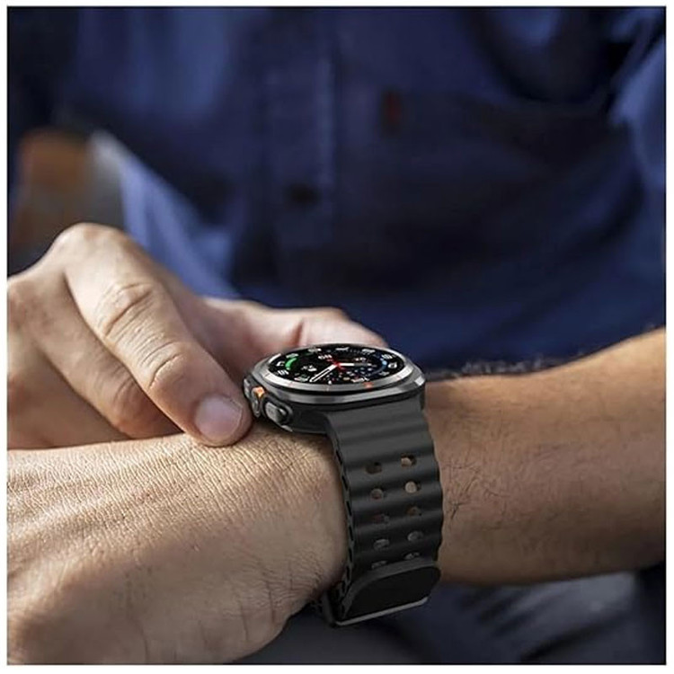 بند مسیر مدل Ocean SGK Silicone مناسب برای ساعت هوشمند سامسونگ Galaxy Watch Ultra 47mm