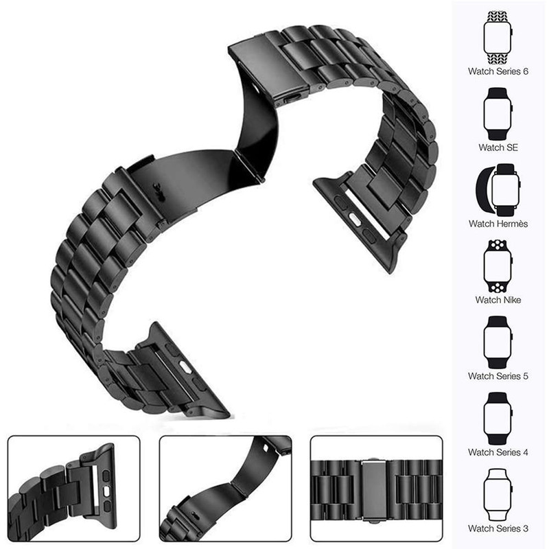 بند راینو مدل 3Bead مناسب برای اپل واچ سری 1/2/3/4/5/6/7/8/9/SE/ULTRA سایز 42/44/45/49 میلی متری