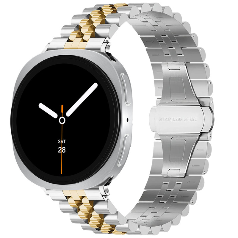 بند فلزی اسپریگ مدل 5Bead SL-DualC W9 مناسب برای ساعت هوشمند سامسونگ Galaxy Watch 9 40mm / 9 44mm