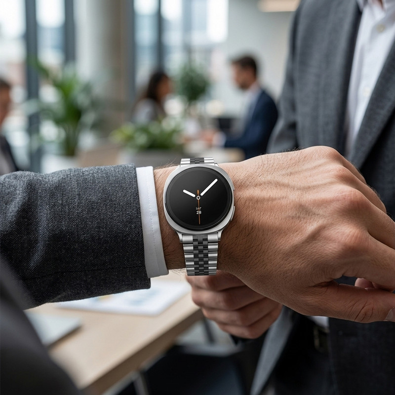 بند فلزی اسپریگ مدل 5Bead SL-DualC W9 مناسب برای ساعت هوشمند سامسونگ Galaxy Watch 9 40mm / 9 44mm