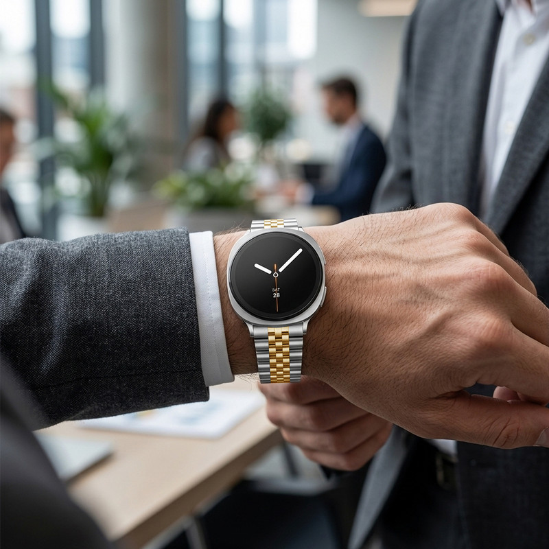 بند فلزی اسپریگ مدل 5Bead SL-DualC W9 مناسب برای ساعت هوشمند سامسونگ Galaxy Watch 9 40mm / 9 44mm