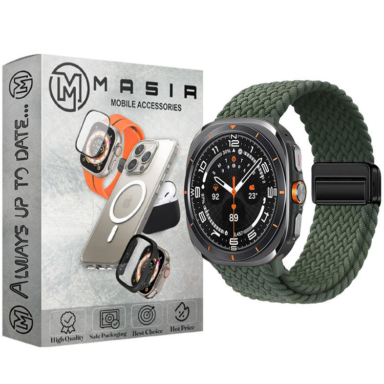 بند مسیر مدل Braided Solo Magnetic مناسب برای ساعت هوشمند سامسونگ Galaxy Watch Ultra 47mm