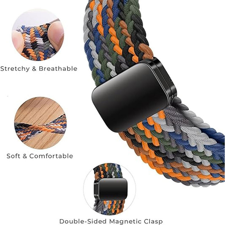 بند مسیر مدل Braided Solo Magnetic مناسب برای ساعت هوشمند سامسونگ Galaxy Watch Ultra 47mm