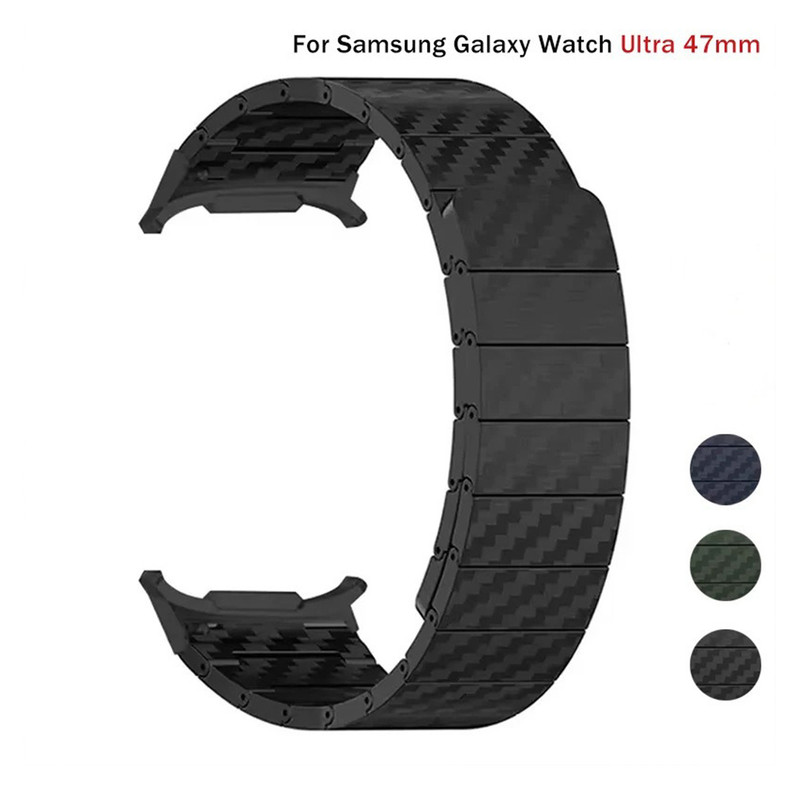 بند مدل LuxCarbonMagnetic مناسب برای ساعت هوشمند سامسونگ Galaxy Watch Ultra 2/1 47 mm