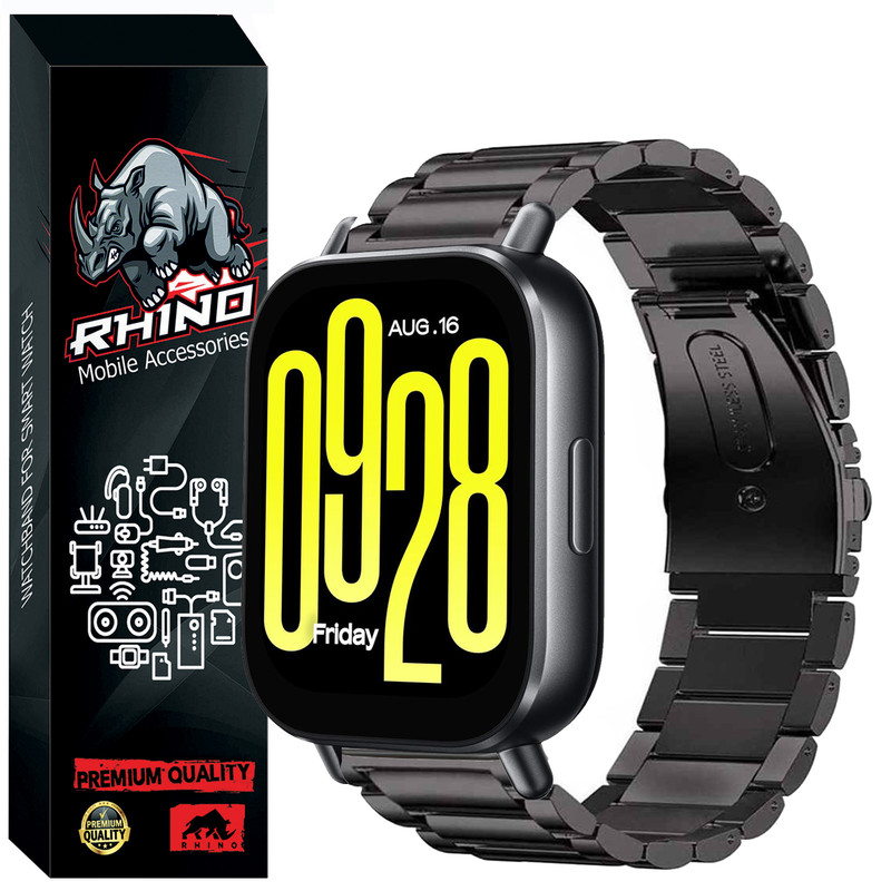 بند ساعت راینو مدل 3Bead مناسب برای ساعت هوشمند شیائومی Redmi Watch 5 Active	22MM