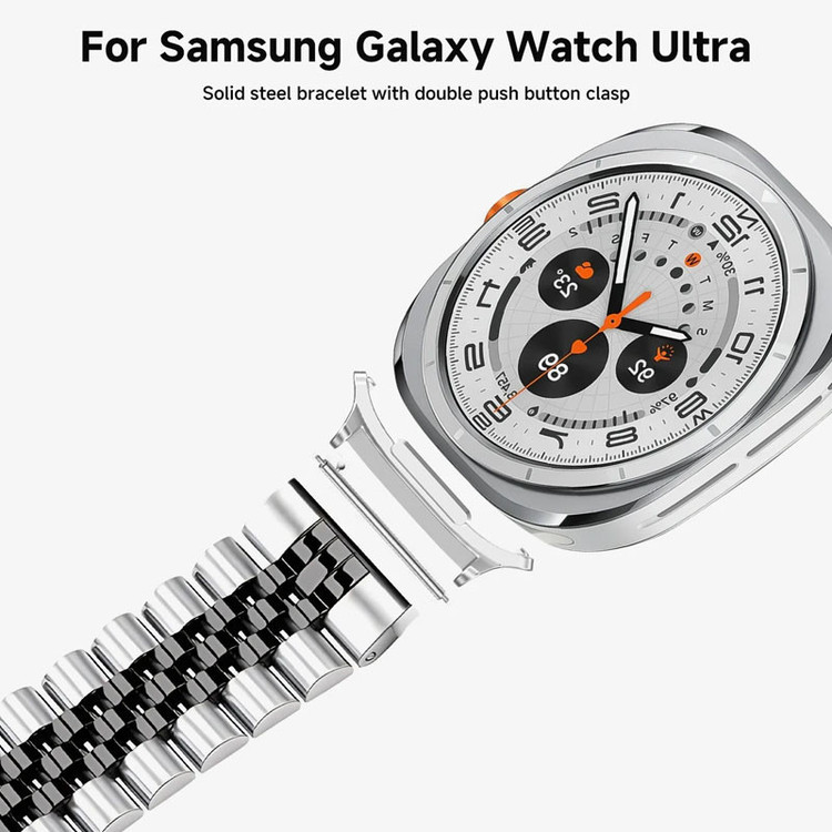 بند مسیر مدل 5bead dual color Butterfly مناسب برای ساعت هوشمند سامسونگ Galaxy Watch Ultra 47mm