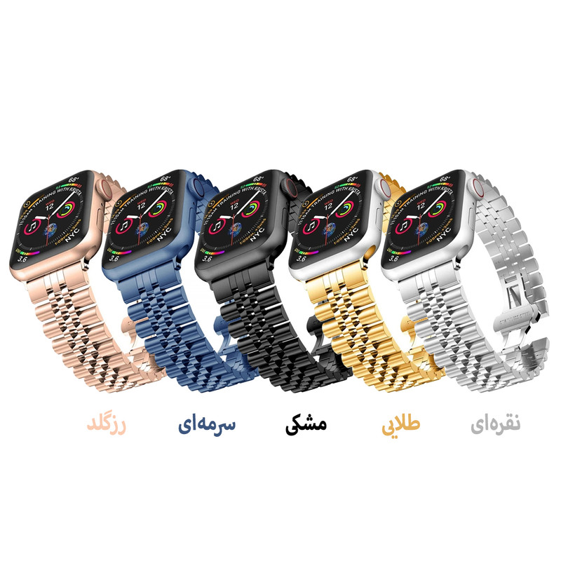 بند برنارد مدل 5Bead BR مناسب برای اپل واچ 42/44/45/49 میلی متری