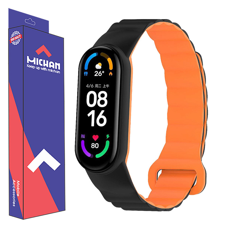 بند ساعت میچان مدل مگنتی مناسب برای ساعت هوشمند شیائومی MI BAND 10 15mm