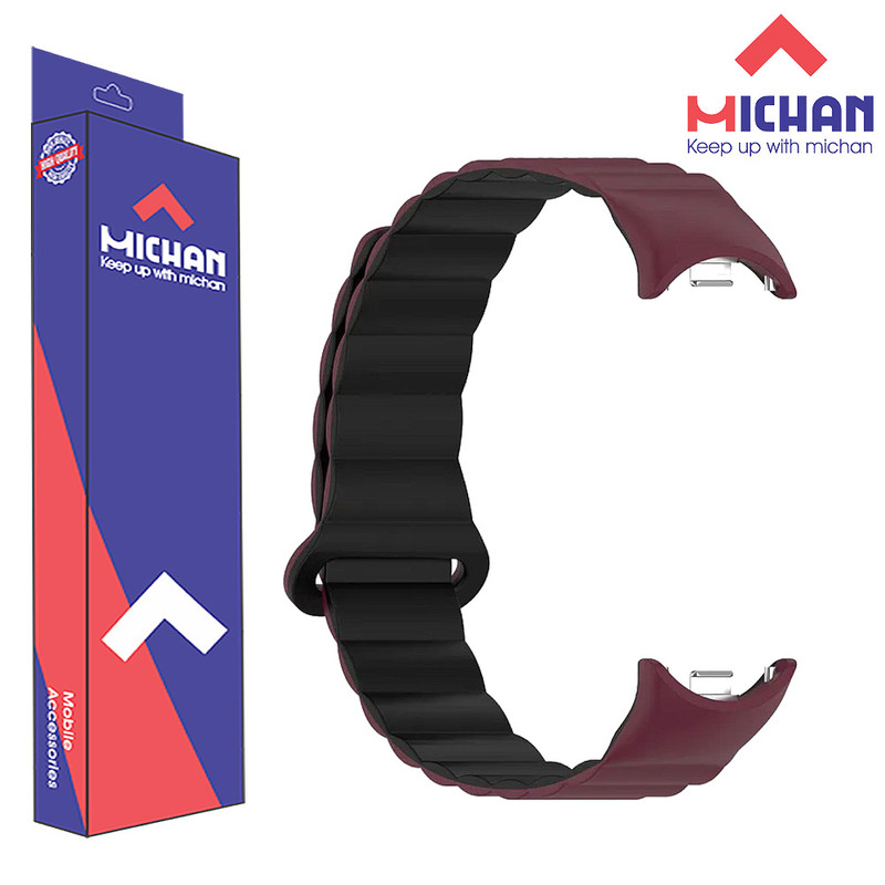 بند ساعت میچان مدل مگنتی مناسب برای ساعت هوشمند شیائومی MI BAND 10 15mm