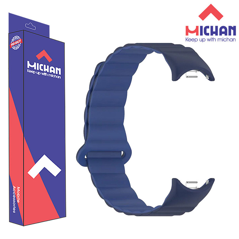 بند ساعت میچان مدل مگنتی مناسب برای ساعت هوشمند شیائومی MI BAND 10 15mm