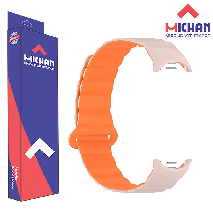 بند ساعت میچان مدل مگنتی مناسب برای ساعت هوشمند شیائومی MI BAND 10 15mm