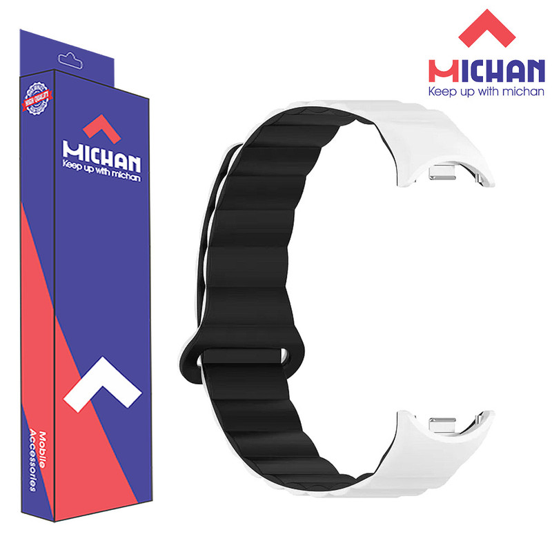 بند ساعت میچان مدل مگنتی مناسب برای ساعت هوشمند شیائومی MI BAND 10 15mm