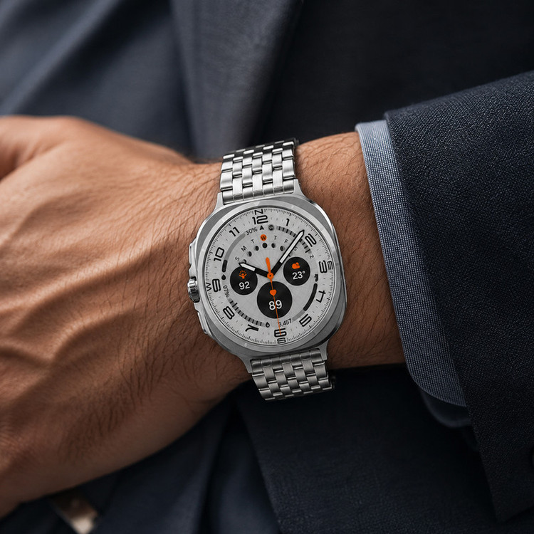 بند فلزی اسپریگ مدل 7BIX SK W7 مناسب برای ساعت هوشمند سامسونگ Galaxy Watch Ultra / Ultra 2025 47mm