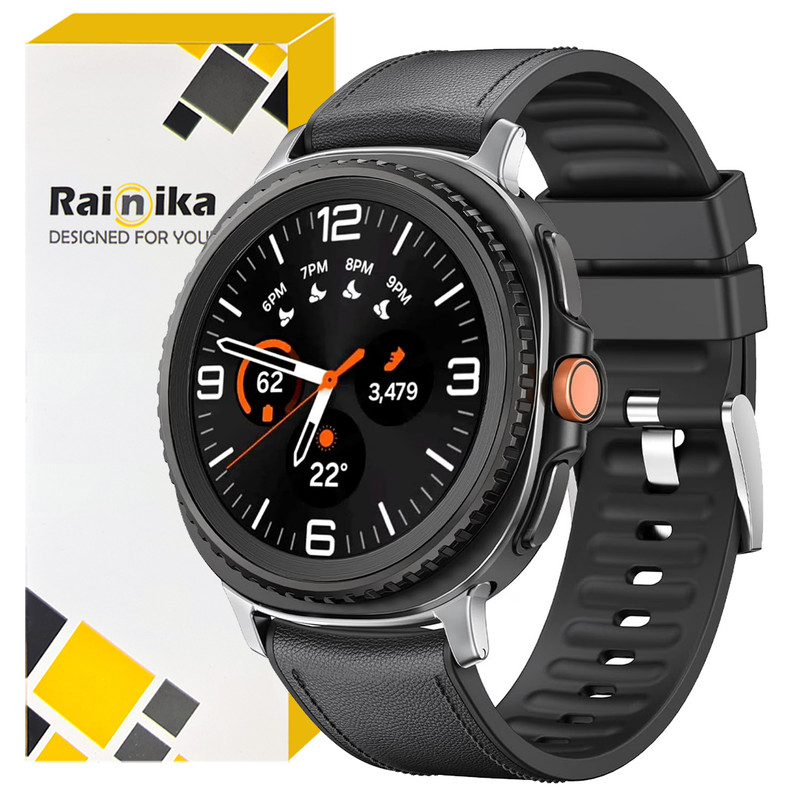 بند رینیکا مدل Leather Watch8 مناسب برای ساعت هوشمند سامسونگ Galaxy Watch 8 40mm / 44mm / 46mm Classic