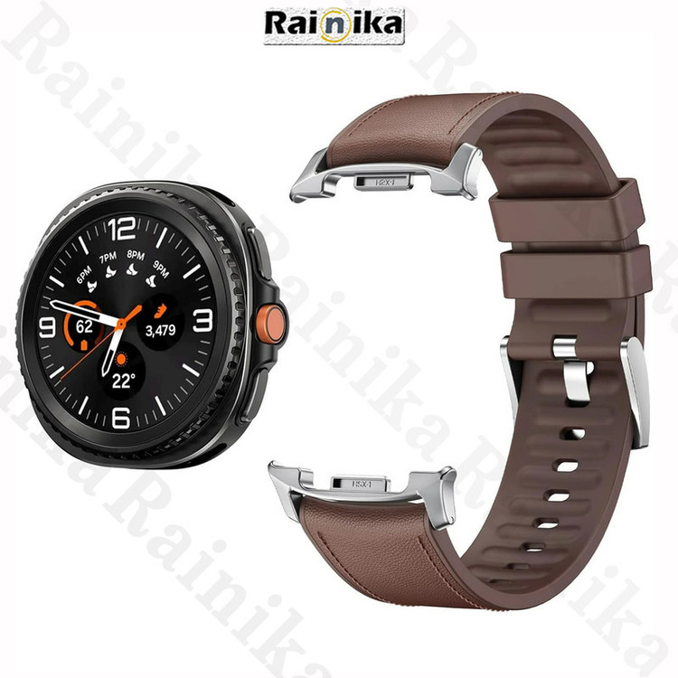 بند رینیکا مدل Leather Watch8 مناسب برای ساعت هوشمند سامسونگ Galaxy Watch 8 40mm / 44mm / 46mm Classic