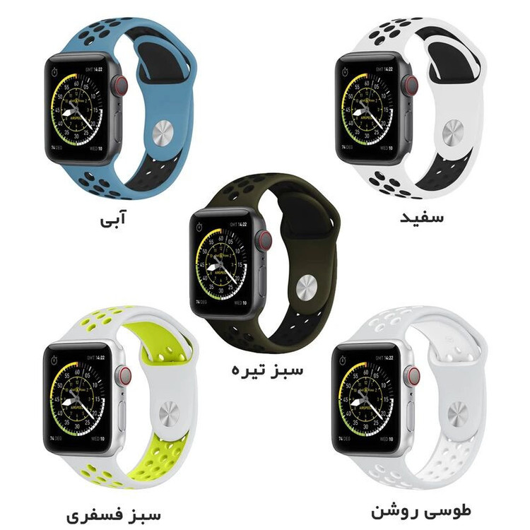 بند کوتتسی مدل WH5216 W12 مناسب برای اپل واچ 40/41/42 میلی متری سری 4/5/6/7/8/9/10/11/SE