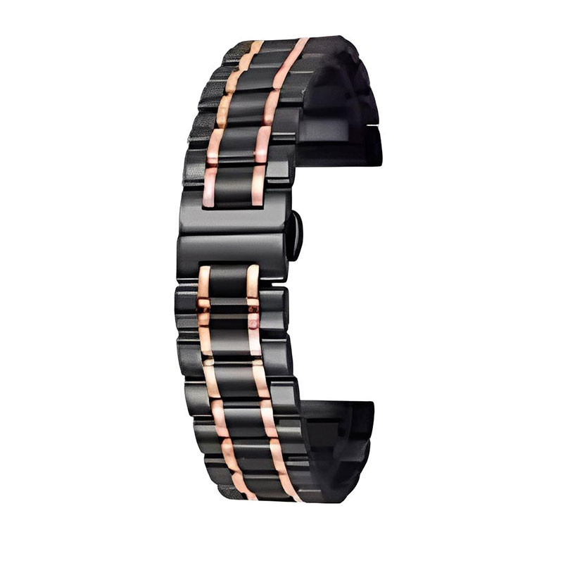 بند مسیر مدل Ceramic Steel-22 مناسب برای ساعت هوشمند آمازفیت Pace (22mm)