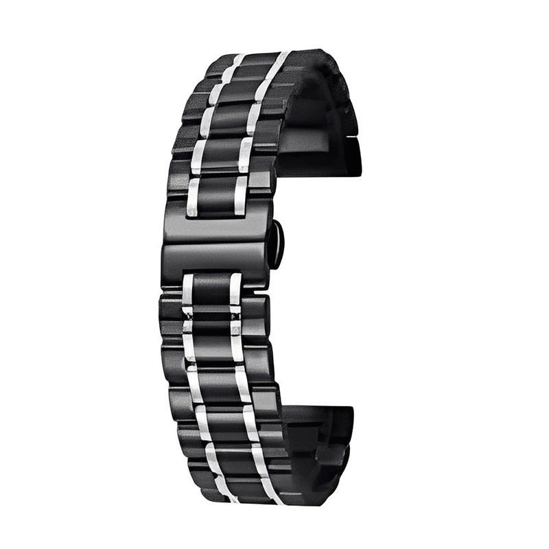 بند مسیر مدل Ceramic Steel-22 مناسب برای ساعت هوشمند آمازفیت Pace (22mm)