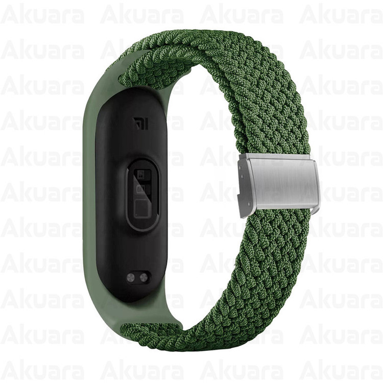 بند ساعت آکوآرا مدل Woven GK مناسب برای ساعت هوشمند شیائومی Mi Band 5/6/7 41mm