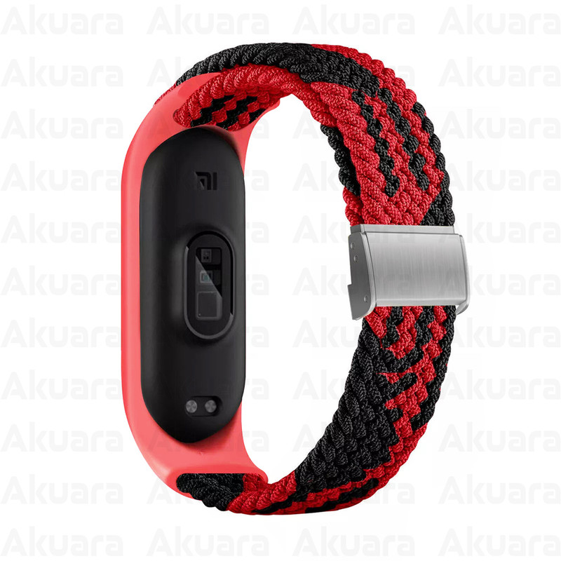 بند ساعت آکوآرا مدل Woven GK مناسب برای ساعت هوشمند شیائومی Mi Band 5/6/7 41mm