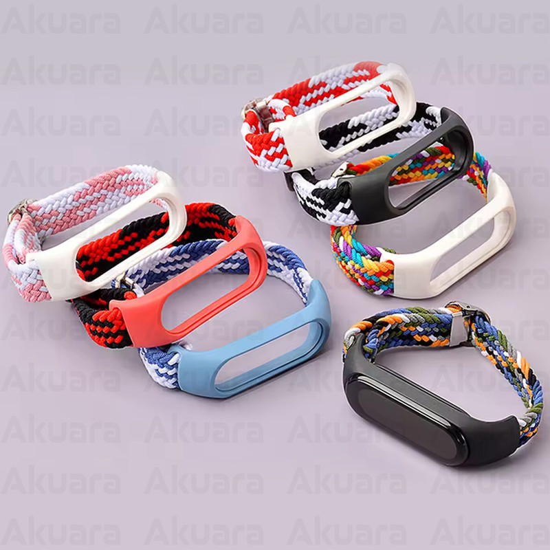 بند ساعت آکوآرا مدل Woven GK مناسب برای ساعت هوشمند شیائومی Mi Band 5/6/7 41mm