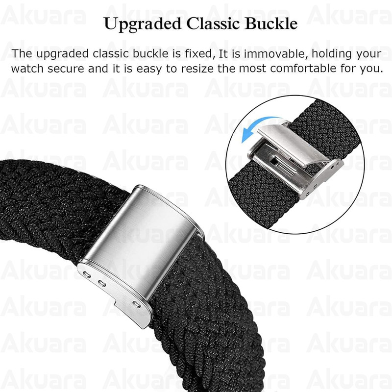 بند ساعت آکوآرا مدل Woven GK مناسب برای ساعت هوشمند شیائومی Mi Band 5/6/7 41mm
