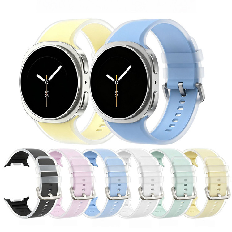 بند گوف مدل Frosted Haze Silicone مناسب برای ساعت هوشمند سامسونگ Galaxy Watch 9 40mm / 9 44mm