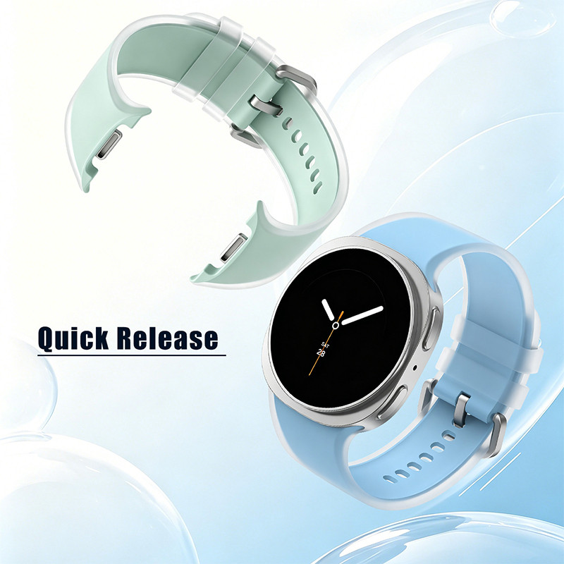 بند گوف مدل Frosted Haze Silicone مناسب برای ساعت هوشمند سامسونگ Galaxy Watch 9 40mm / 9 44mm