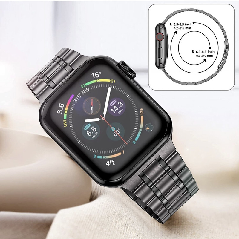 بند مدل metal dual lock مناسب برای اپل واچ 49/45/44/42 میلی متری