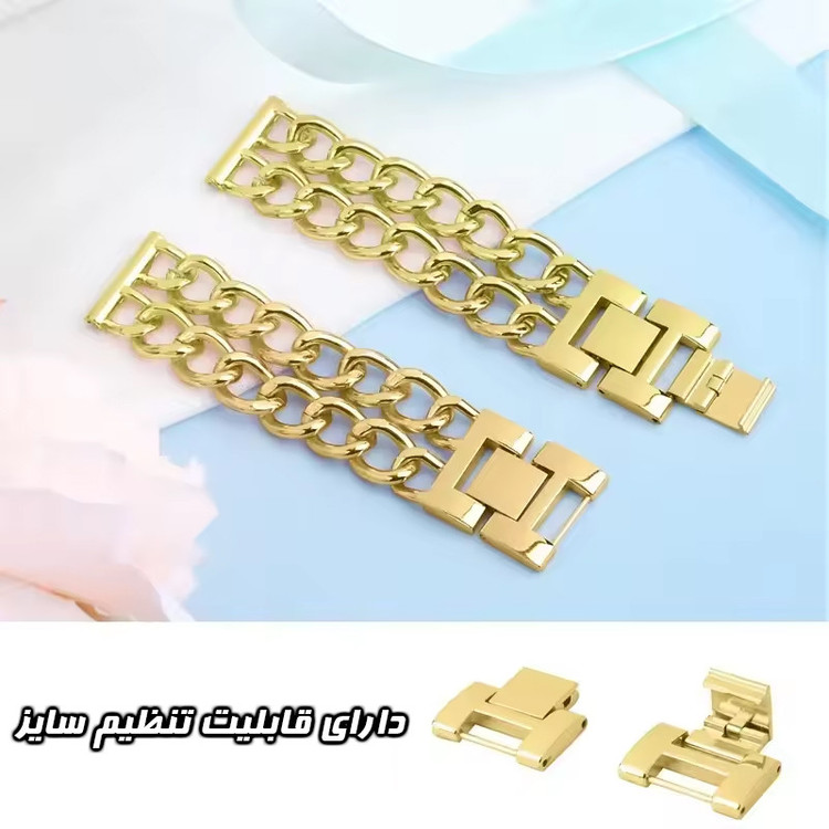 بند کینگدام مدل Cartier Dual مناسب برای ساعت هوشمند 22 میلی متری ایسوس Vivowatch /Zenwatch /Zenwatc2 men's