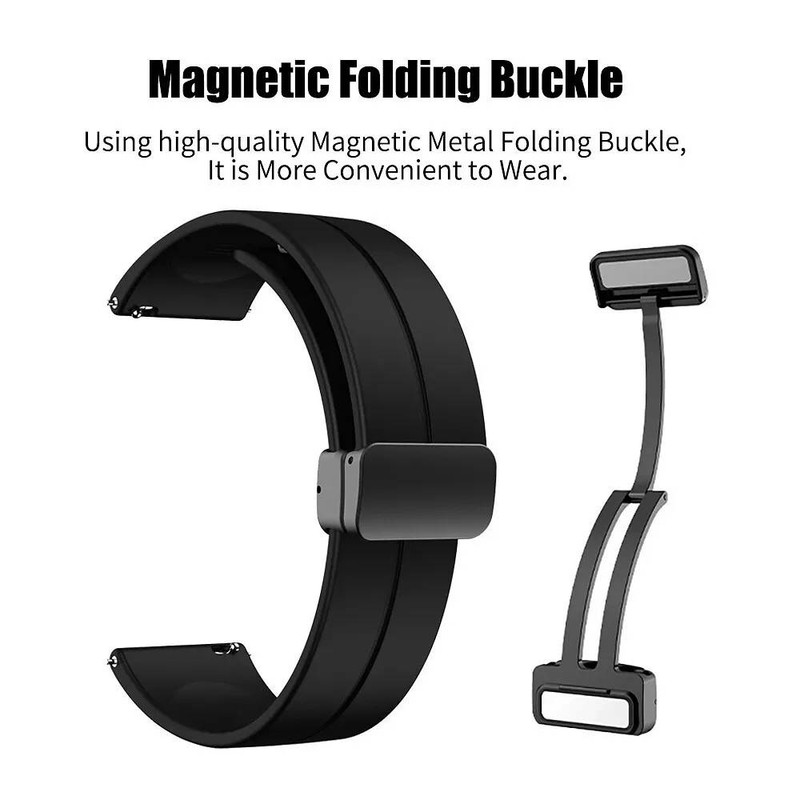 بند گودزیلا مدل Magnetic مناسب برای ساعت هوشمند ویرفیت HW23 Pro Radiant 22mm