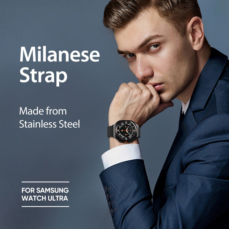 بند دوکس دوکیس مدل Milanese Pro مناسب برای ساعت هوشمند سامسونگ Galaxy Watch Ultra 47mm (2025/2024)