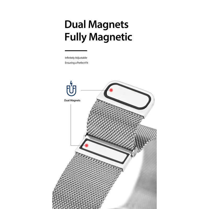 بند دوکس دوکیس مدل Milanese Pro مناسب برای ساعت هوشمند سامسونگ Galaxy Watch Ultra 47mm (2025/2024)
