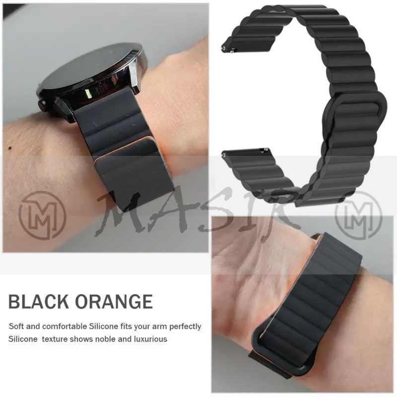 بند مسیر مدل Silicone Loop Magnetic مناسب برای ساعت هوشمند سامسونگ 20 میلی متری Galaxy Watch Gear S2 / Gear S3 / Gear Sport / Active / Active2