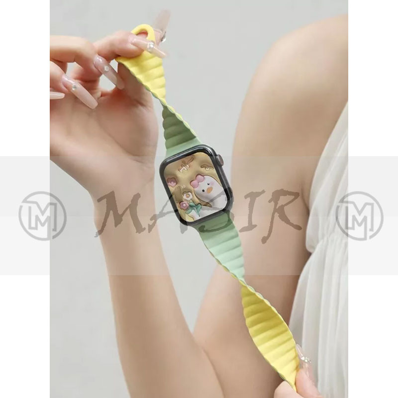 بند مسیر مدل Silicone Loop Magnetic مناسب برای ساعت هوشمند سامسونگ 20 میلی متری Galaxy Watch Gear S2 / Gear S3 / Gear Sport / Active / Active2
