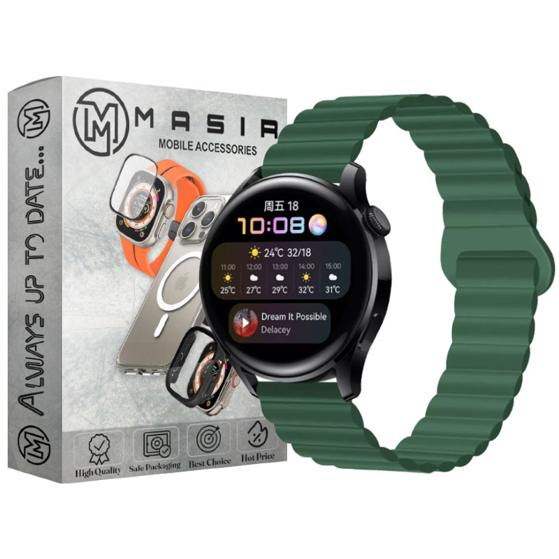 بند مسیر مدل Silicone Loop Magnetic مناسب برای ساعت هوشمند سامسونگ 20 میلی متری Galaxy Watch Gear S2 / Gear S3 / Gear Sport / Active / Active2