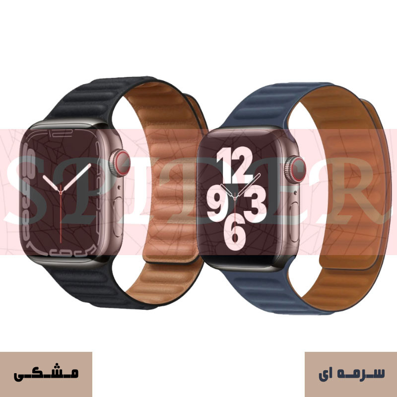 بند اسپایدر مدل Silicon Link Loop Magnetic مناسب برای اپل واچ سری 1/2/3/4/5/6/7/8/9/ SE / ULTRA / ULTRA 2 سایز 42/44/45/49 میلی متری