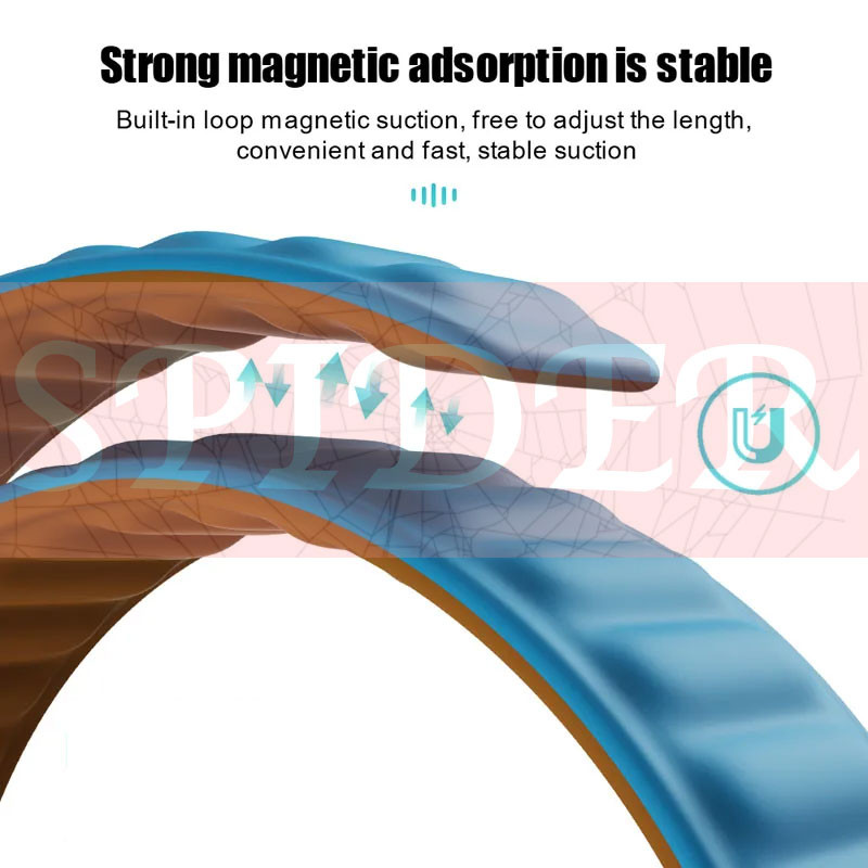 بند اسپایدر مدل Silicon Link Loop Magnetic مناسب برای اپل واچ سری 1/2/3/4/5/6/7/8/9/ SE / ULTRA / ULTRA 2 سایز 42/44/45/49 میلی متری