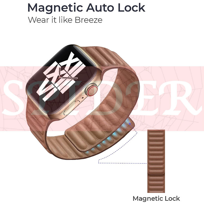 بند اسپایدر مدل Silicon Link Loop Magnetic مناسب برای اپل واچ سری 1/2/3/4/5/6/7/8/9/ SE / ULTRA / ULTRA 2 سایز 42/44/45/49 میلی متری