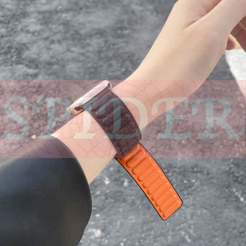 بند اسپایدر مدل Silicon Link Loop Magnetic مناسب برای اپل واچ سری 1/2/3/4/5/6/7/8/9/ SE / ULTRA / ULTRA 2 سایز 42/44/45/49 میلی متری