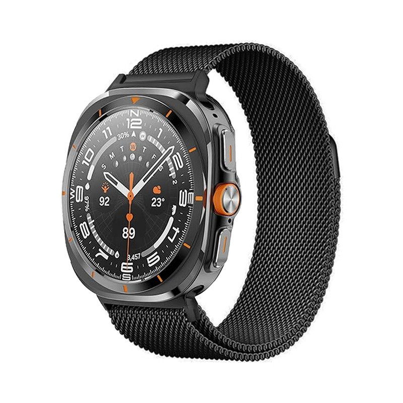 بند ساعت آکوآرا مدل Milanese مناسب برای ساعت هوشمند سامسونگ Galaxy Watch 7 Ultra 47mm