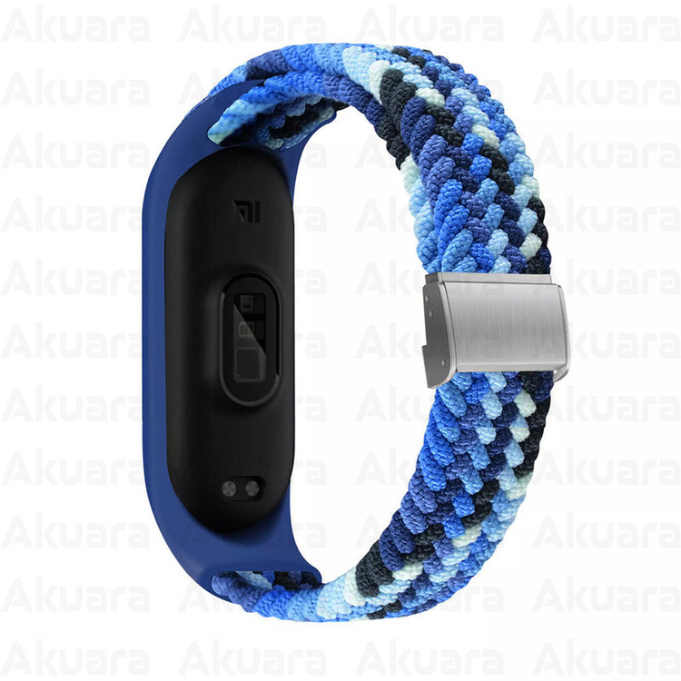 بند ساعت آکوآرا مدل Woven GK مناسب برای ساعت هوشمند شیائومی Mi Band 3/4/5/6/7 41mm
